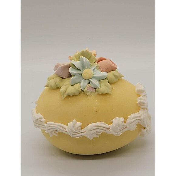 (2) Vintage Panaramic Scenic Sugar Easter Eggs In Box - Picture 4 of 11